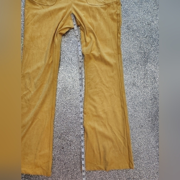 CIDER Pastel  Yellow Plaid Flares SIZE SMALL - Picture 8 of 9